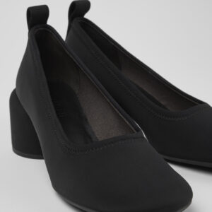Niki Black Textile Ballerina for Women