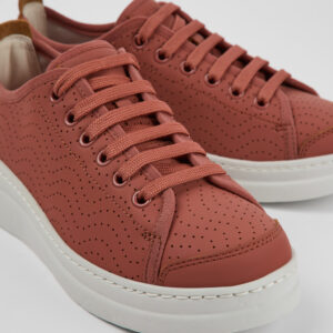 Runner Red Leather Sneaker for Women