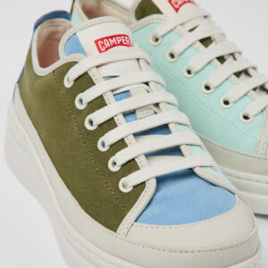 Twins Multicolored Textile/Leather Sneaker for Women
