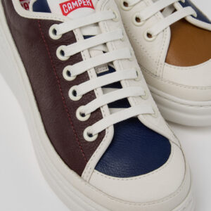Twins Multicolor Leather Sneakers for Women.