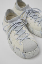 Roku White and Gray Textile Sneakers for Women.