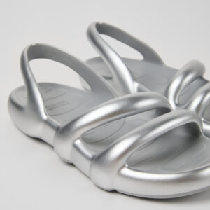Kobarah Flat Silver Sandals.