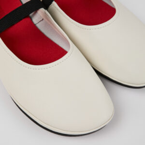 Right White Leather Mary Jane for Women