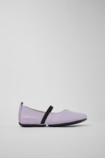 Right Purple Leather Mary Jane for Women