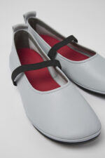 Right Gray Leather Mary Jane for Women