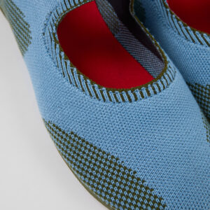 Right Multicolored Textile Mary Jane for Women