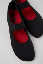 Right Black Textile Women's Shoe.