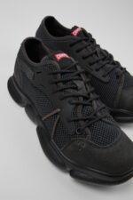 Karst Sorona® Gray and black textile sneaker for women