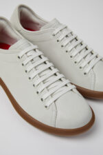 Pelotas Soller White Leather Sneakers for Women.