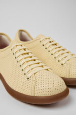 Pelotas Soller Yellow Leather Sneakers for Women.