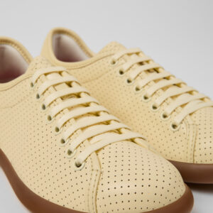 Pelotas Soller Yellow Leather Sneakers for Women.