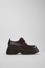 BCN Brown leather shoes for women