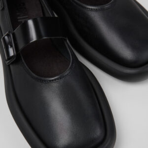 Onda Black Leather Women's Shoes.