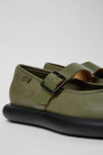 Onda Green Leather Women's Shoe.