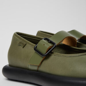 Onda Green Leather Women's Shoe.