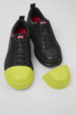 Junction Runner Black leather sneakers for women
