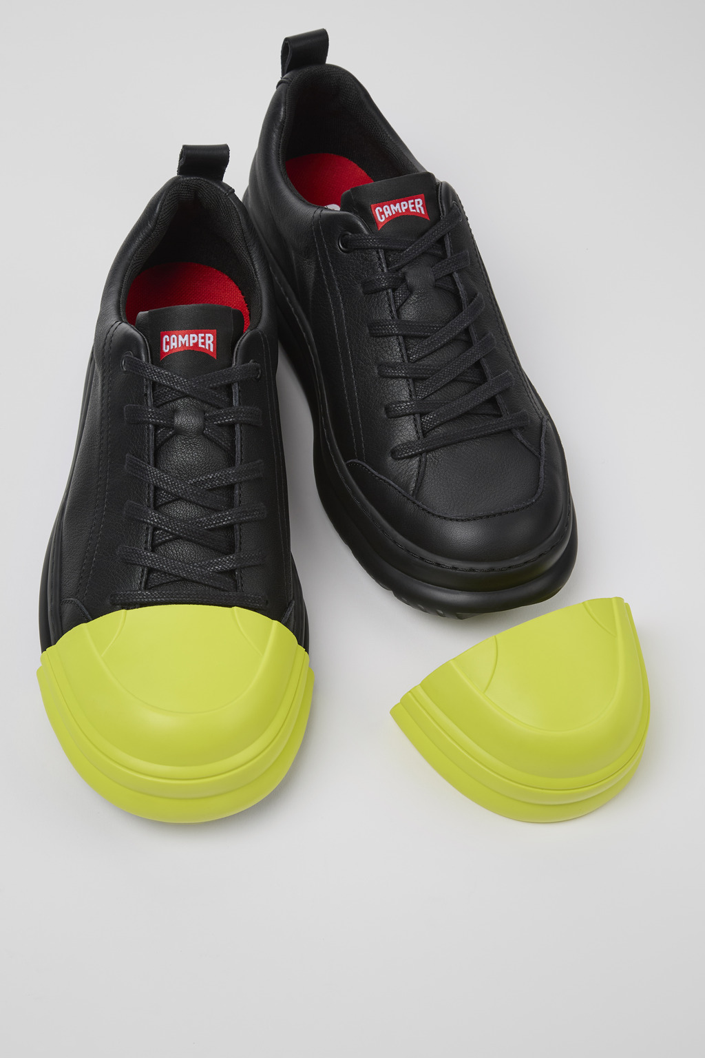 Junction Runner Black leather sneakers for women