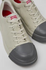 Junction Runner Gray leather sneakers for women
