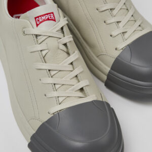 Junction Runner Gray leather sneakers for women