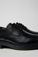 Dean Black Leather Shoes for Women.