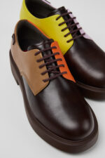 Twins Multicolored leather shoes for women