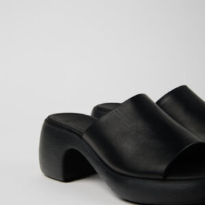 Thelma Sandal Black Leather Sandals for Women.