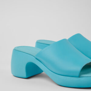 Thelma Sandal Blue Leather Sandals for Women.