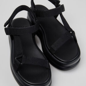 Pelotas Flota Up Black Textile Sandals for Women.