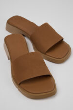 Dana Brown Nubuck Leather Sandals for Women.