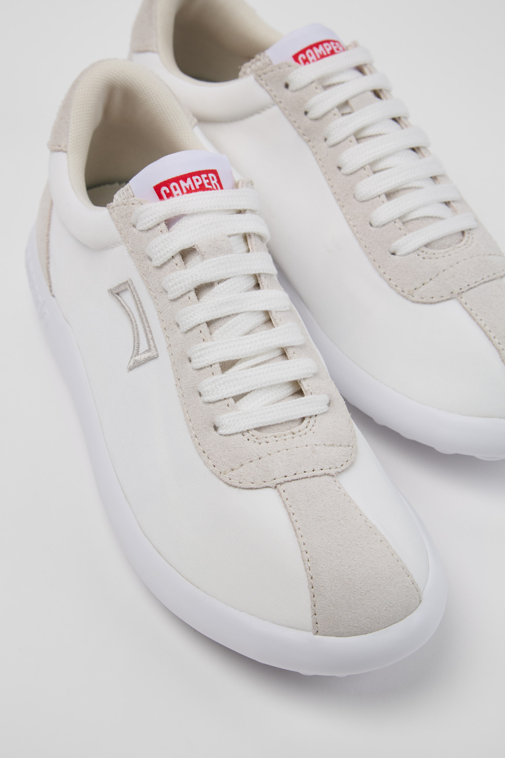 Pelotas XLite White Recycled PET and Nubuck Sneakers for Women.