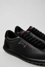Pelotas XLF Black Leather and Nubuk Sneakers for Women.