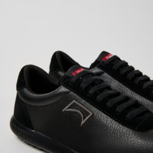 Pelotas XLF Black Leather and Nubuk Sneakers for Women.