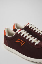 Pelotas XLF Burgundy Textile and Nubuck Sneakers for Women.
