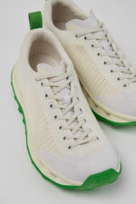 Camper x SUNNEI - PELOTISSIMA White and Green Textile Sneakers for Women.