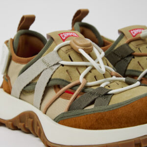 Twins Multicolor Recycled PET and Nubuck Sneakers for Women.