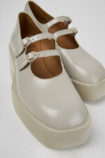 Billie Gray Leather Moccasins for Women.