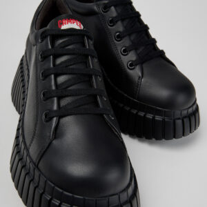 Pix BCN Black Leather Shoes for Women.