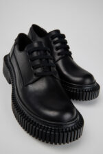 Pix Berlin Black Leather Shoes for Women.