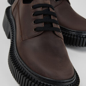 Pix Berlin Brown Nubuck Shoes for Women.
