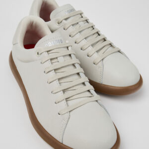 Pelotas Soller White Leather Sneakers for Women.