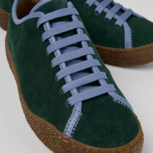 Peu Terreno Green Nubuck and Leather Shoes for Women.