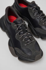 Karst 2 Black Leather and Nubuck Sneakers for Women.