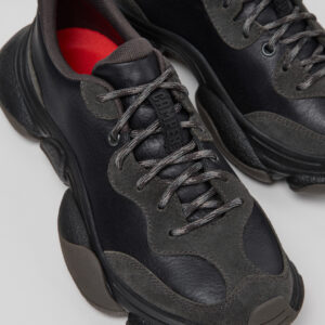 Karst 2 Black Leather and Nubuck Sneakers for Women.