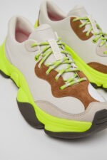 Twins Multicolor Leather Sneakers for Women.
