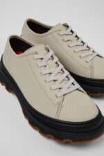 Brutus+ Gray Leather Shoes for Women.