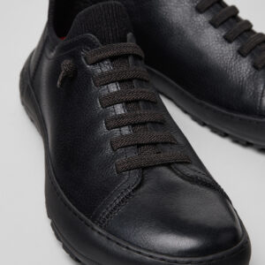 Peu Serra 360º Durable Black Leather Sneakers for Women