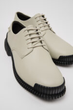 Pix Gray Leather Shoes for Women.