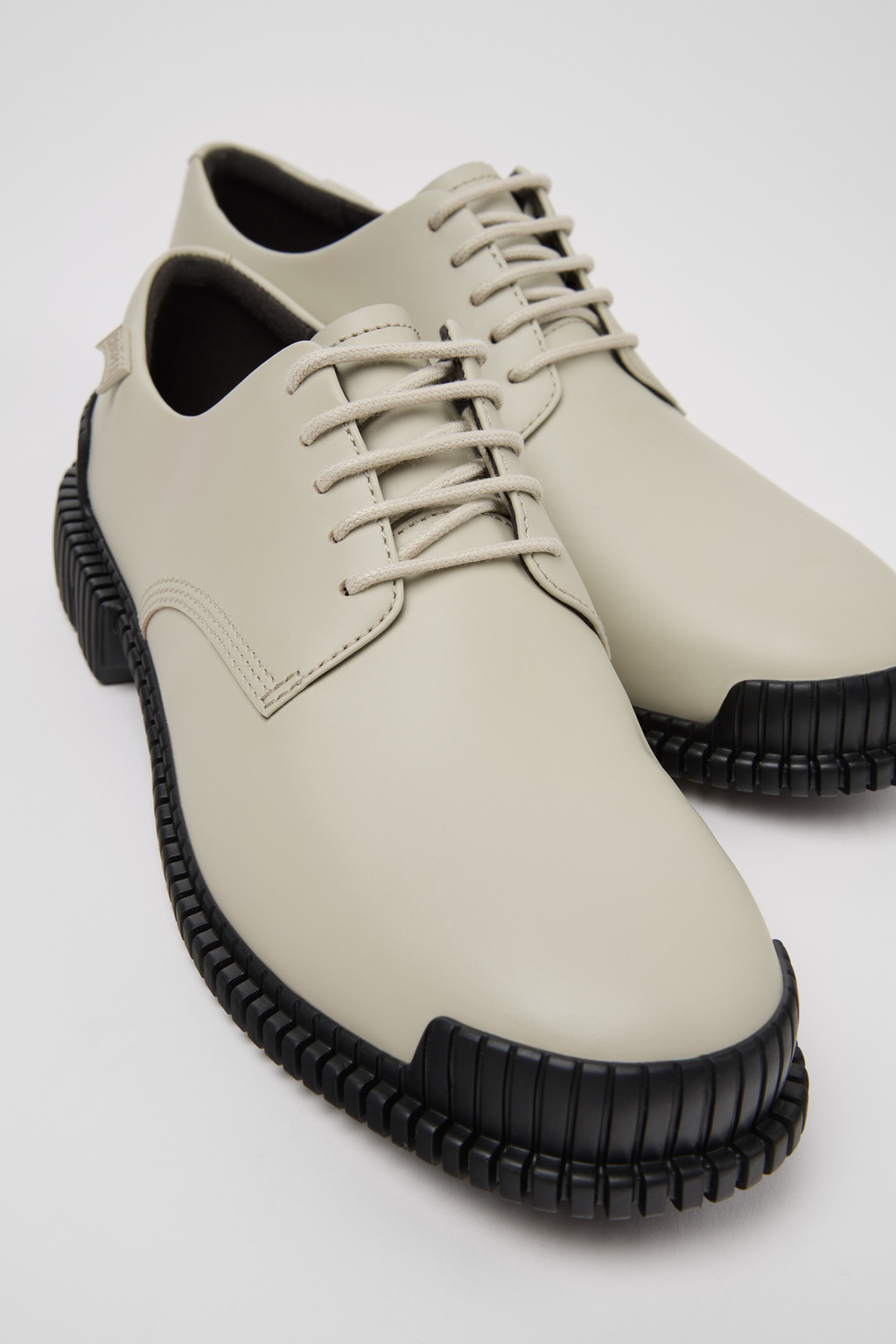 Pix Gray Leather Shoes for Women.