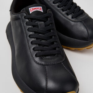 Pelotas Athens Black Leather Sneaker for Women.