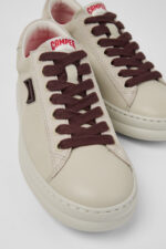 Runner Gray Leather and Nubuck Sneaker for Women.
